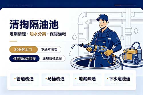 昆明清掏隔油池